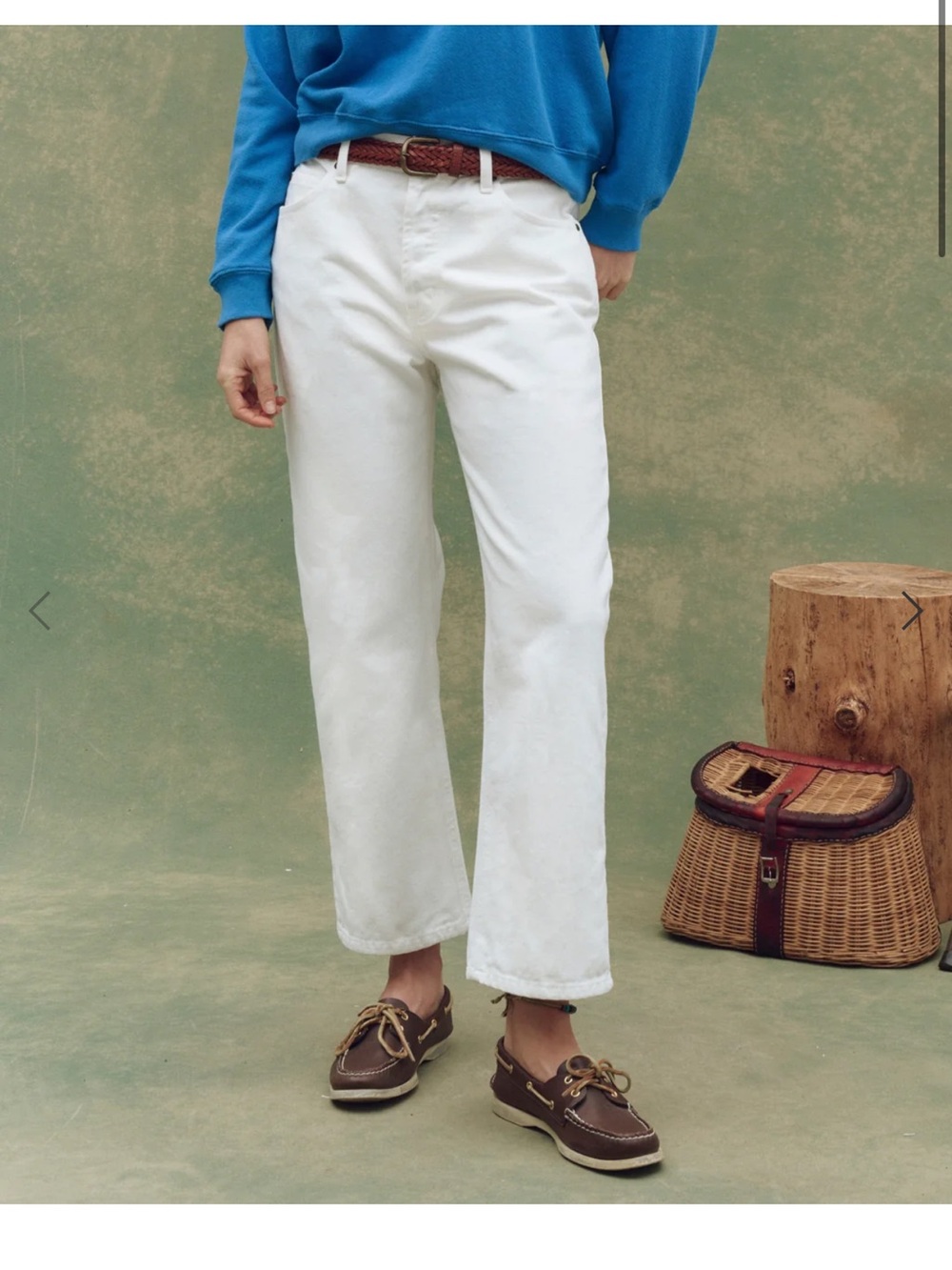 The Great. THE WAYNE JEAN. In true white.